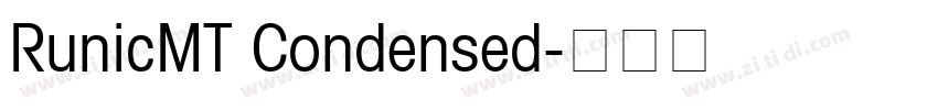 RunicMT Condensed字体转换